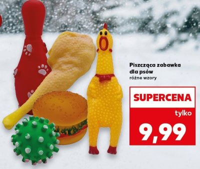 Piszcząca zabawka dla psów różne wzory promocja w Kaufland