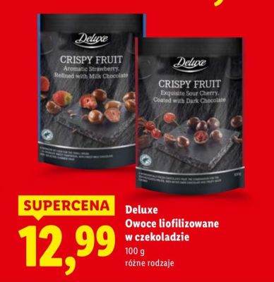 Owoce liofilizowane Deluxe Owoce liofilizowane w czekoladzie promocja w Lidl