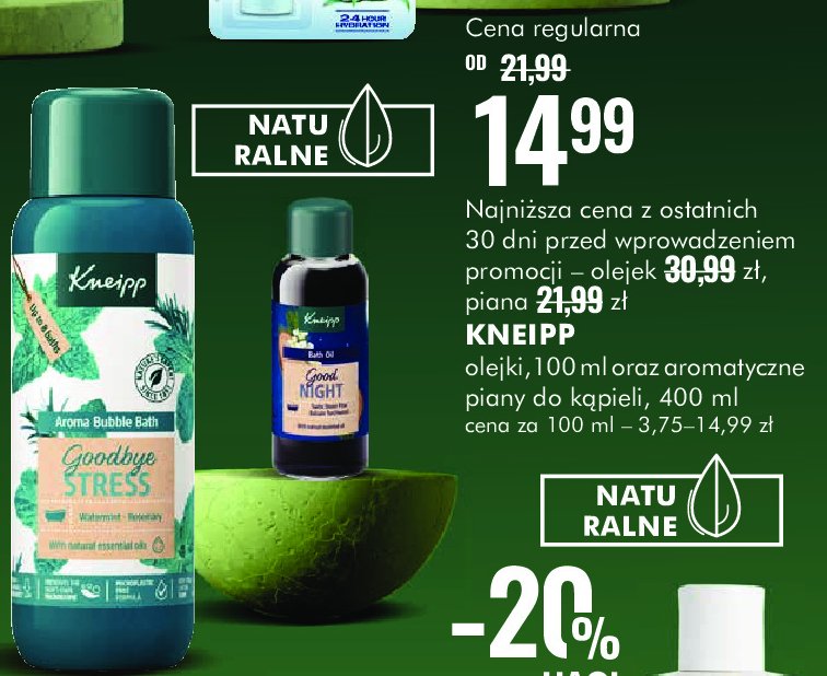 Piana do kąpieli goodbye stress Kneipp promocja w Super-Pharm