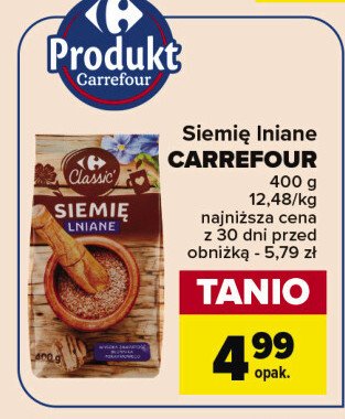 Siemie lniane Carrefour classic promocja