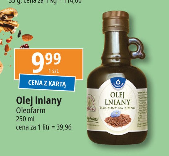 Olej lniany Oleofarm promocja