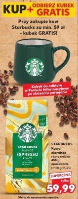 Kawa Starbucks ziarnista różne rodzaje promocja w Kaufland