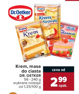 Krem do tort贸w waniliowy w 3 minuty Dr. oetker promocja