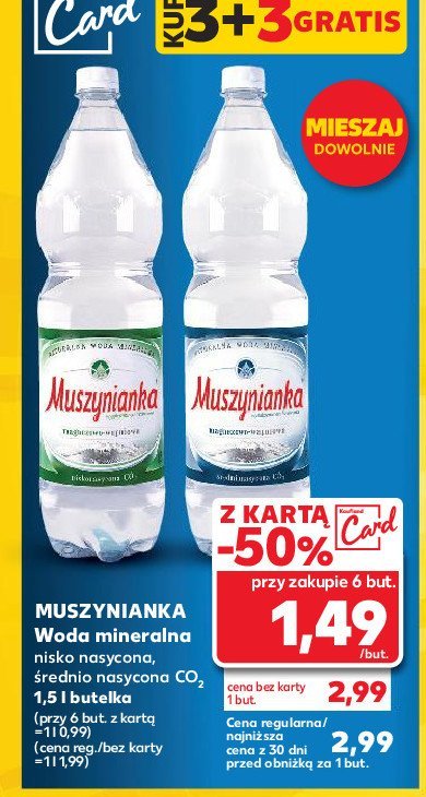 Woda średnionasycona Muszynianka promocja