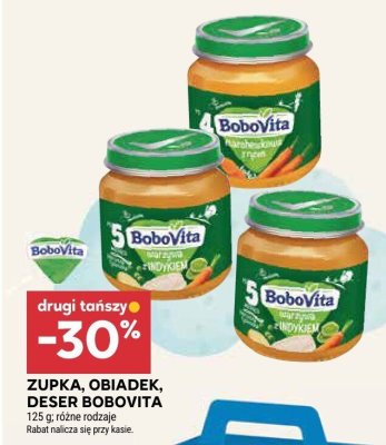 Zupka, obiadek, deser BoboVita różne rodzaje 125 g promocja w Stokrotka