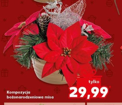 Kompozycja bożonarodzeniowa promocja w Kaufland