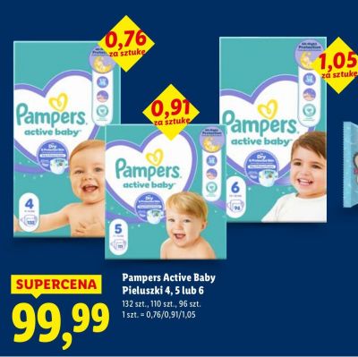 Pieluchy Active Baby Pieluchy 4, 5 lub 6 promocja w Lidl