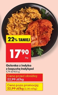 Golonka z indyka z kapustą promocja w Biedronka