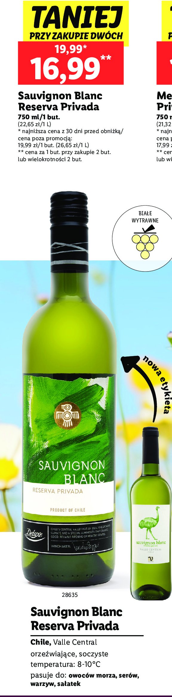 Wino Deluxe sauvignon blanc reserva privada promocja w Lidl