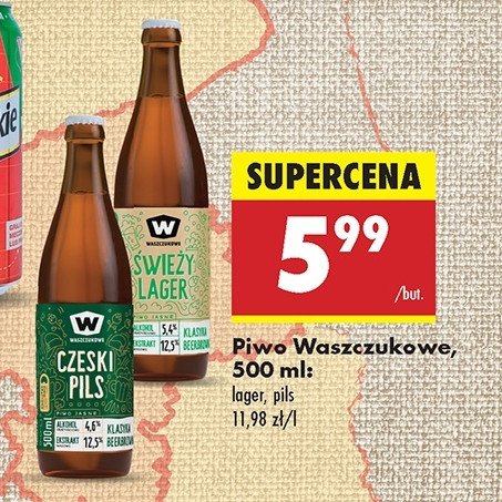 Piwo Waszczukowe czeski pils promocja w Biedronka