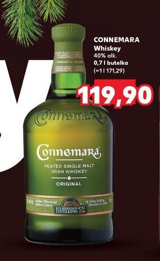 Whiskey CONNEMARA ORIGINAL promocja w Kaufland