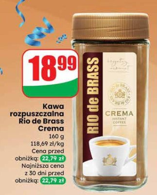 Kawa rozpuszczalna Rio de Brass Crema promocja w Dino