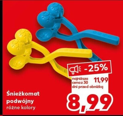 Śnieżkomat podwójny różne kolory promocja w Kaufland