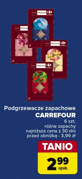 Podgrzewacze zapachowe kwiatowe Carrefour promocja