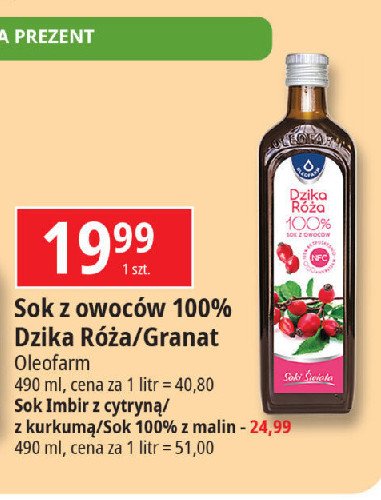 Sok malinowy Oleofarm promocja