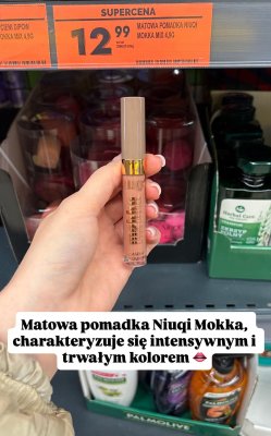 Matowa pomadka Niuqi Mokka Mix 4,9g promocja w Biedronka