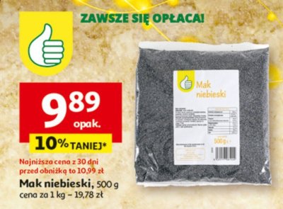 Mak niebieski 500 g promocja w Auchan