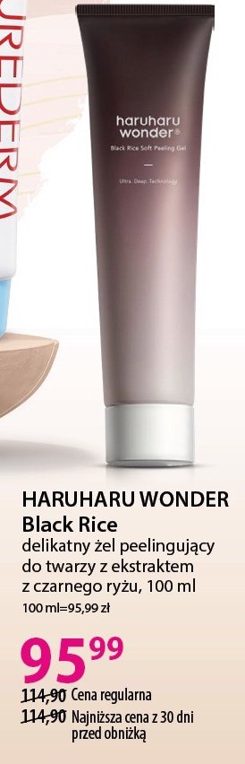 Żel peelingujący z ekstraktem z czarnego ryżu Haruharu wonder promocja