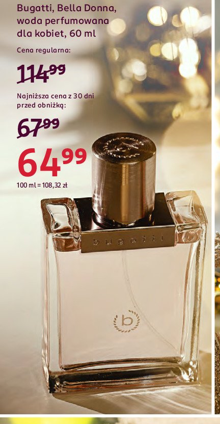 Woda perfumowana Bugatti bella donna promocja