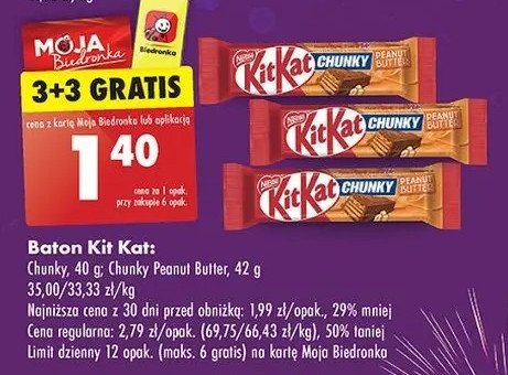 Baton Kitkat chunky peanut butter promocja