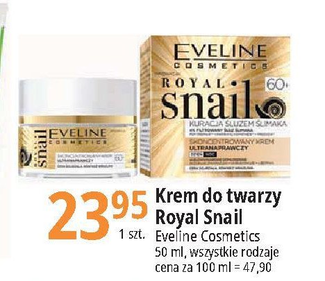 Krem do twarzy ultranaprawczy 60+ Eveline royal snail promocja