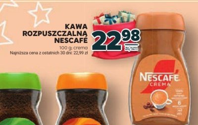 Kawa rozpuszczalna Nescafe Crema promocja w Stokrotka