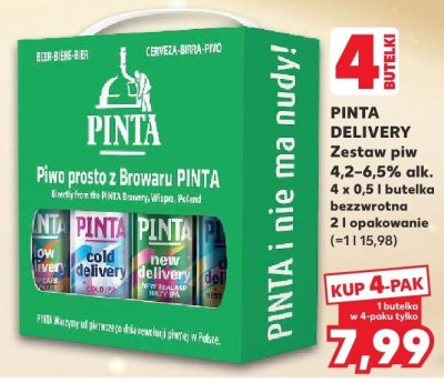 Piwo PINTA DELIVERY  promocja w Kaufland