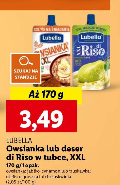 Owsianka jabłko-cynamon Lubella promocja