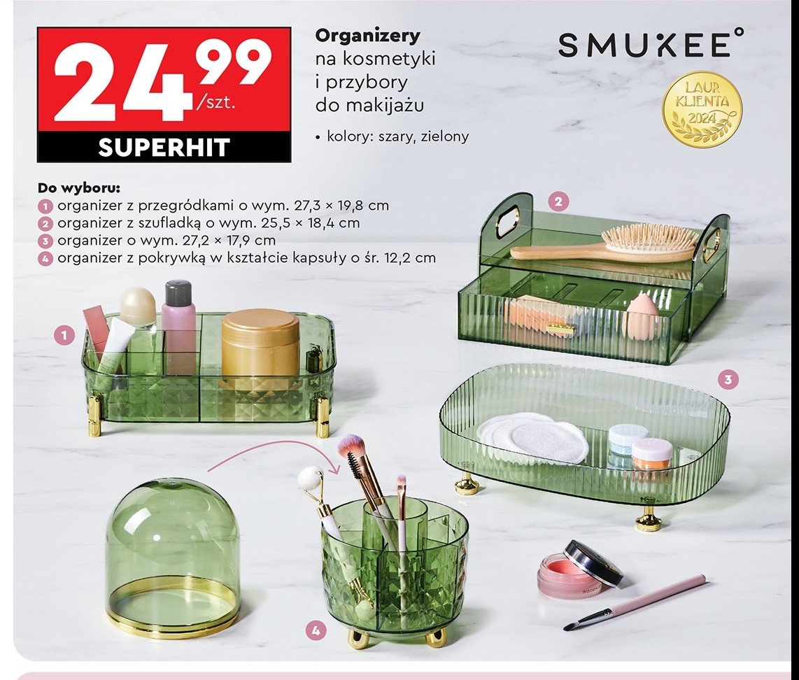 Organizer 27.2 x 17.9 cm Smukee promocja w Biedronka