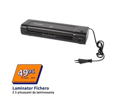 Laminator z 5 arkuszami do laminowania promocja w Action