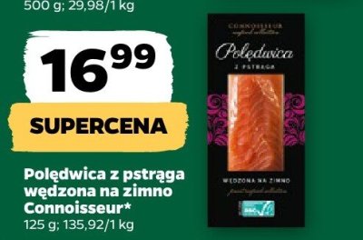 Półędwica z patraga wędzona na zimno Connoisseur promocja w Netto