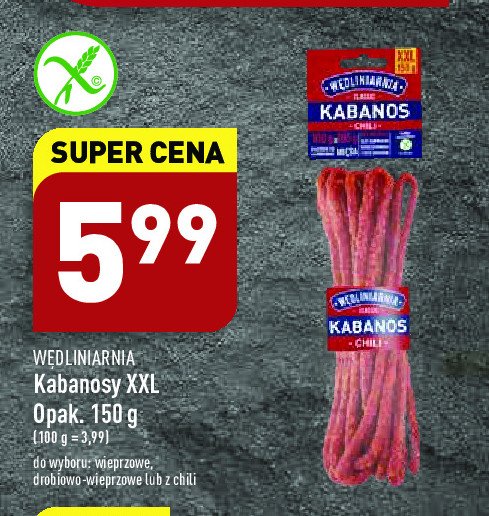 Kabanosy z chilli Wędliniarnia classic promocja w Leclerc