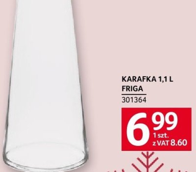 Karafka 1,1 l FRIGA promocja w Selgros