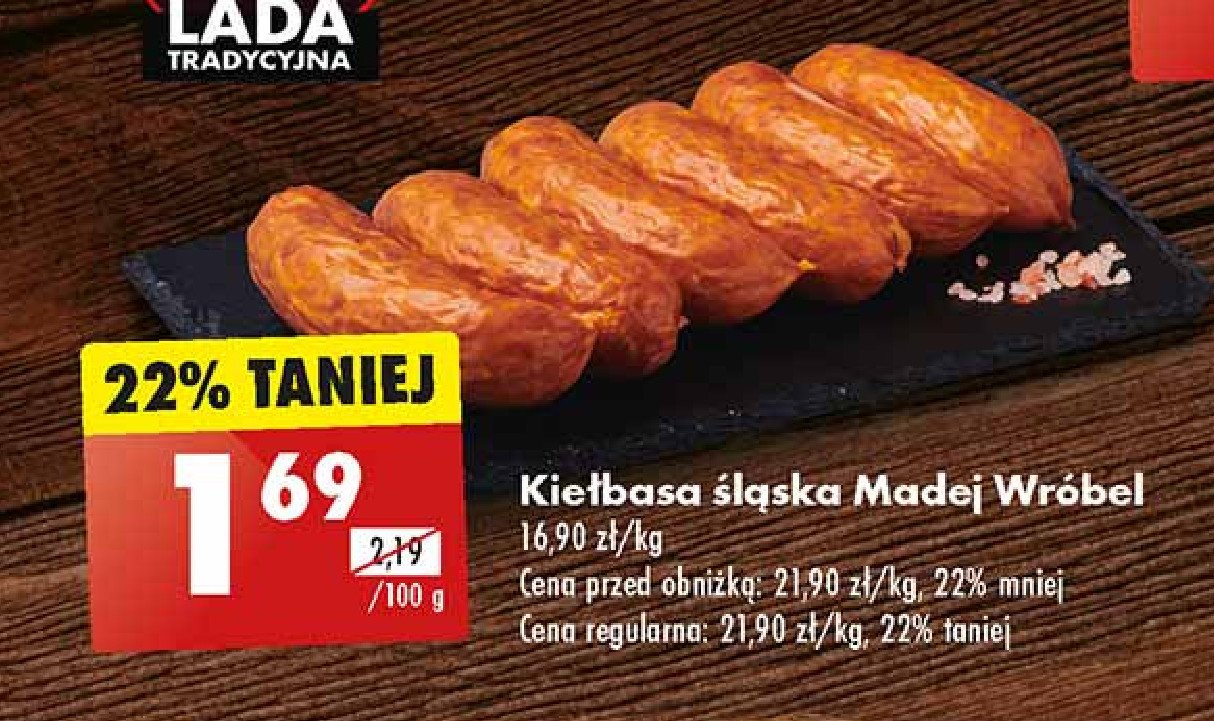 Kiełbasa śląska Madej & wróbel promocja