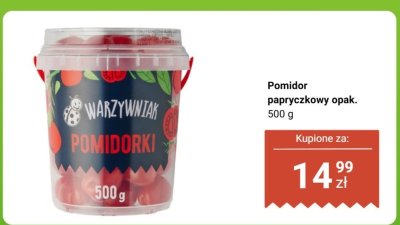 Pomidor papryczkowy opak.  promocja w Biedronka