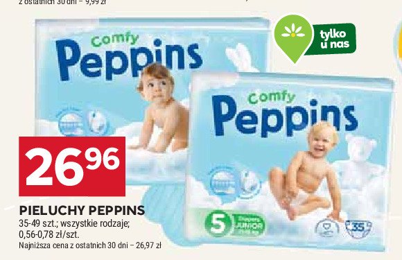 Pieluchy midi 3 Peppins comfy promocja w Stokrotka