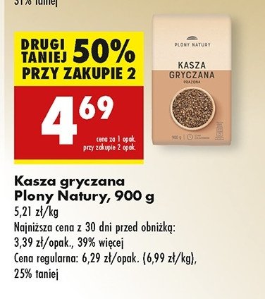 Kasza gryczana prażona Plony natury promocja