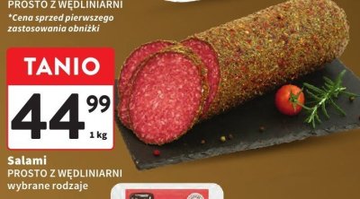 Salami PROSTO Z WĘDLINIARNI wybrane rodzaje promocja w Intermarche