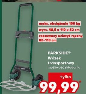 Wózek transportowy 48.5 x 110 x 52 cm Parkside promocja w Kaufland