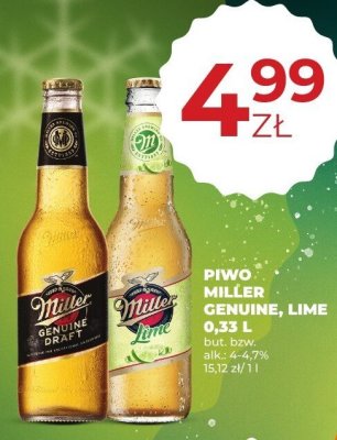 Piwo Miller Genuine Draft promocja w Duży Ben