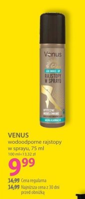 VENUS wodooodporne rajstopy w sprayu 75 ml promocja w Hebe