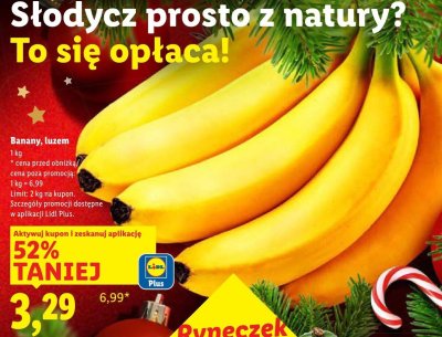 Banany, luzem Lidl promocja w Lidl