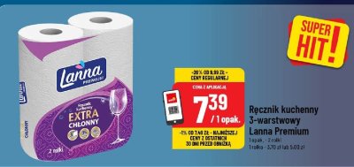 Ręcznik kuchenny 3-warstwowy Lanna Premium promocja w POLOmarket