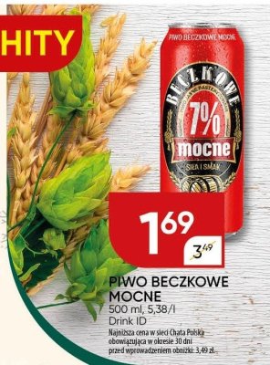 Piwo Beczkowe Mocne promocja w Chata Polska