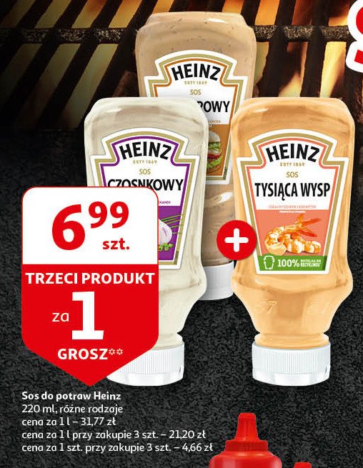 Sos czosnkowy Heinz promocja w Auchan