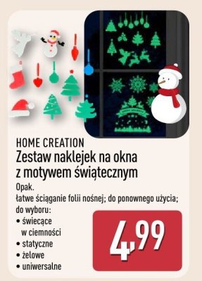 Zestaw naklejek na okna z motywem świątecznym, różne rodzaje promocja w Aldi