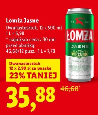 Piwo promocja w Lidl