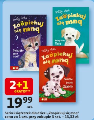 Seria książeczek dla dzieci Zaopiekuj się mną promocja w Auchan