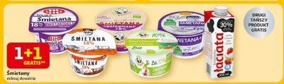Śmietany różne rodzaje promocja w Auchan