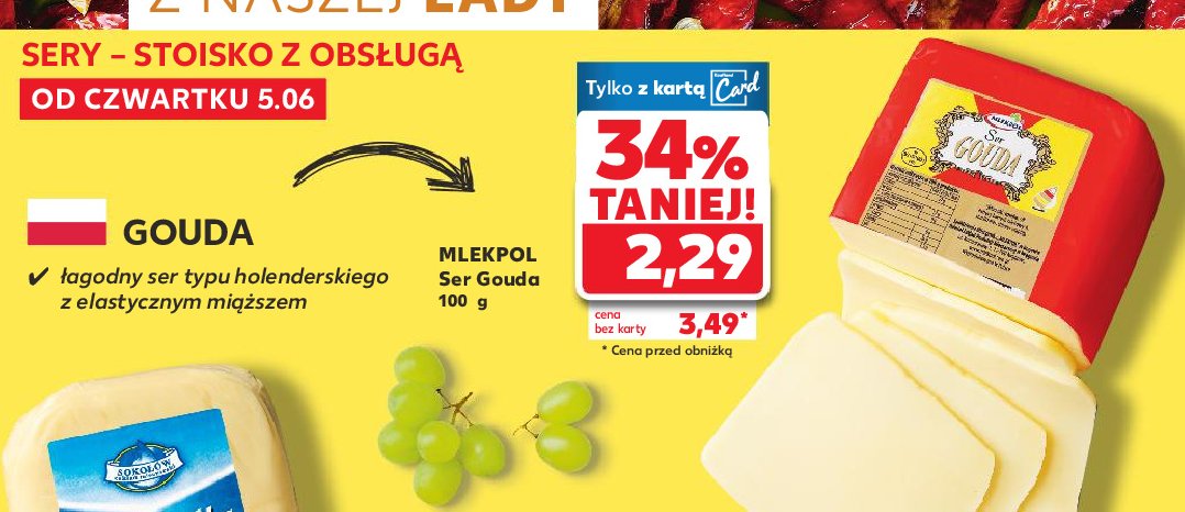 Ser gouda Mlekpol promocja